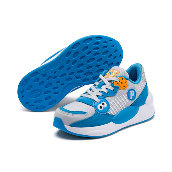 Sesame Street 50 RS 9.8 Kids' Shoes, Grey Dawn-Bleu Azur, extralarge