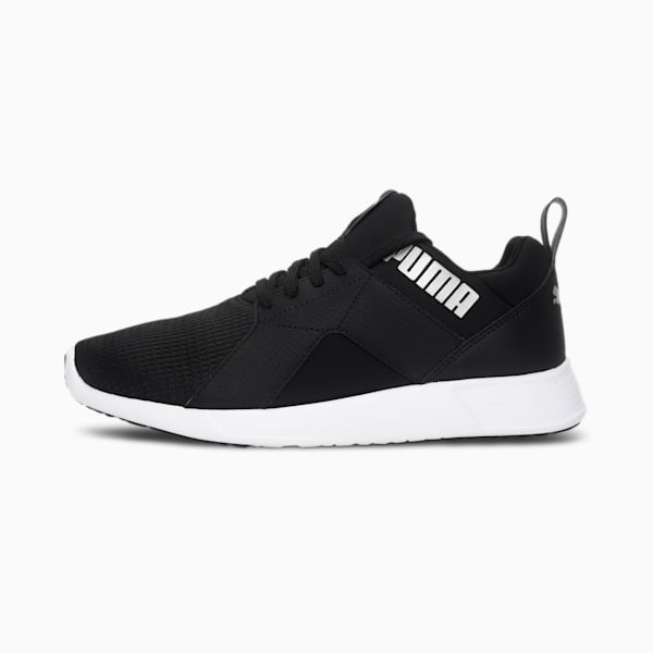 Zod Runner Men’s Running Sneakers, PUMA Black-Silver, extralarge-IND