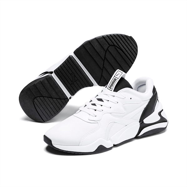 Nova Women's Shoes, Puma White-Puma Black, extralarge-IND
