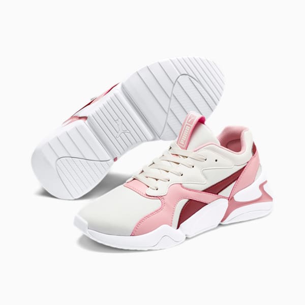 Nova Women's Sneakers, Pastel Parchment-Bridal Rose, extralarge