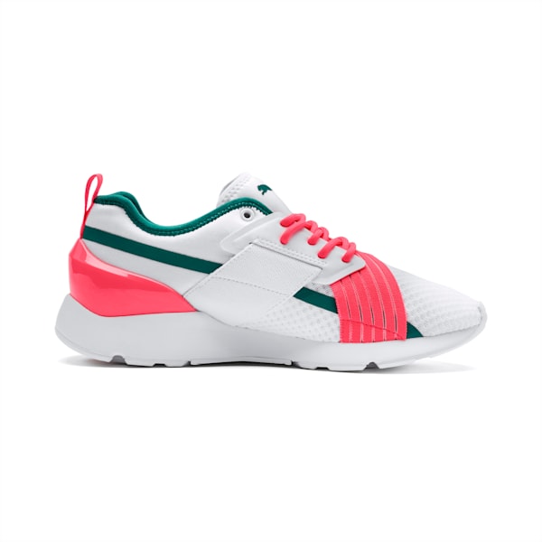 Muse X-2 Women's Shoes, Puma White-Pink Alert, extralarge-IND