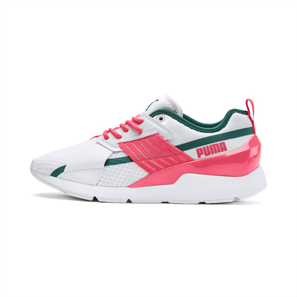 Muse X-2 Women's Shoes, Puma White-Pink Alert, extralarge