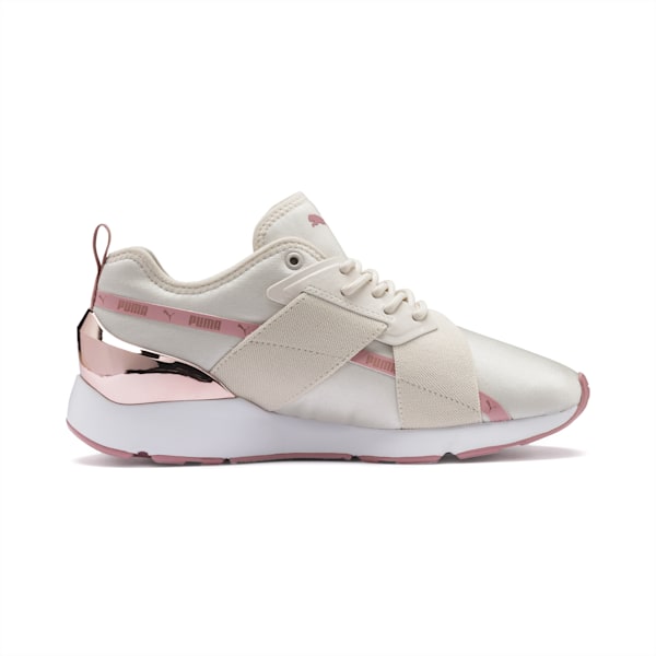 Muse X-2 Metallic IMEVA Women's Sneakers, Pastel Parchment-Rose Gold, extralarge