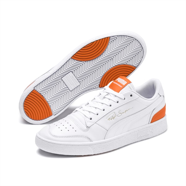 Ralph Sampson Lo Sneakers, Puma White-Puma White-Jaffa Orange, extralarge