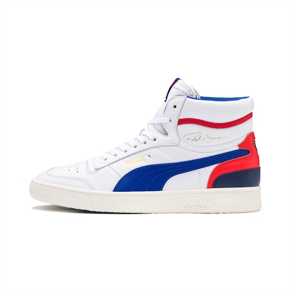 Tenis Ralph Sampson Mid, Puma White-Surf The Web-Marshmallow, extralarge