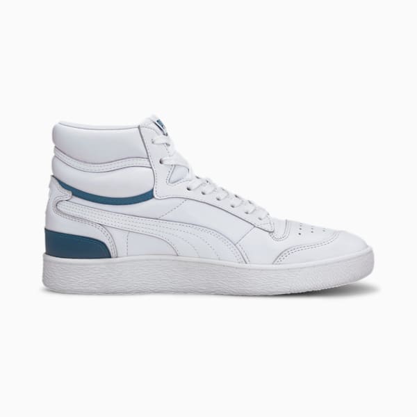 Ralph Sampson Mid Sneakers, Puma White-Digi-blue, extralarge