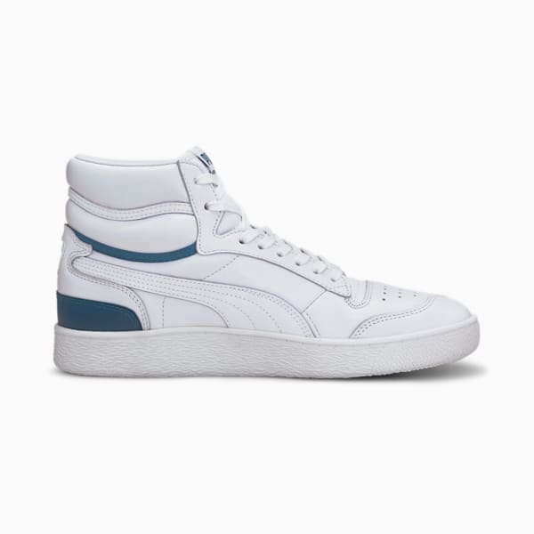 Tenis Ralph Sampson Mid, Puma White-Digi-blue, extralarge