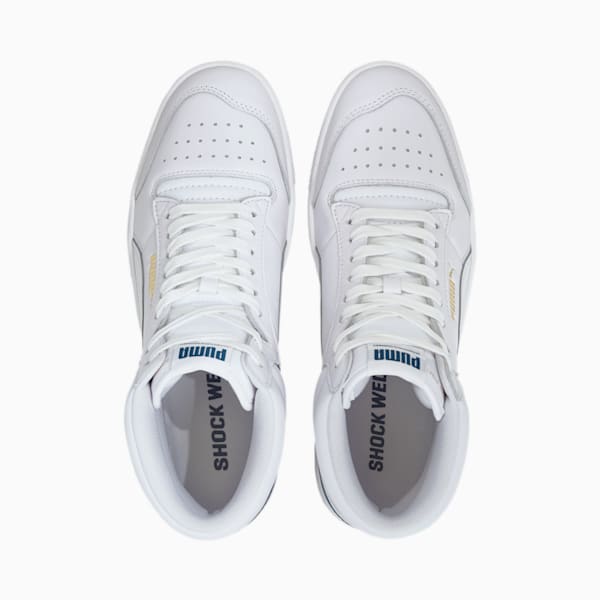 Ralph Sampson Mid Sneakers, Puma White-Digi-blue, extralarge