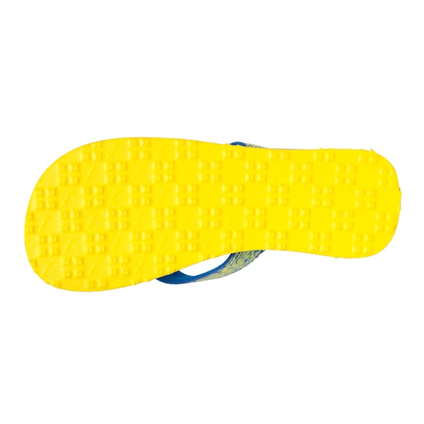 Carb Unisex Flip Flops, Royal Blue-Blazing Yellow-Quarry, extralarge-IND
