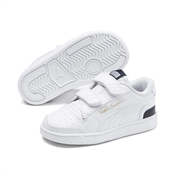 Ralph Sampson Low AC Toddler Shoes, Puma White-Peacoat-Puma White, extralarge