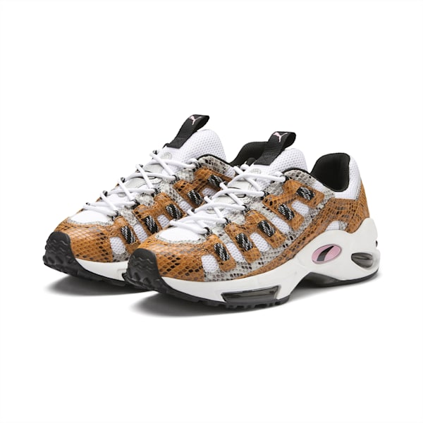 CELL Endura Animal Kingdom Sneakers, Puma White-Golden Orange, extralarge