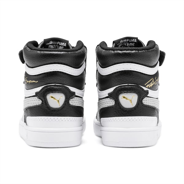 Ralph Sampson Mid Toddler Shoes, Puma Black-Gray Violet-Puma White, extralarge
