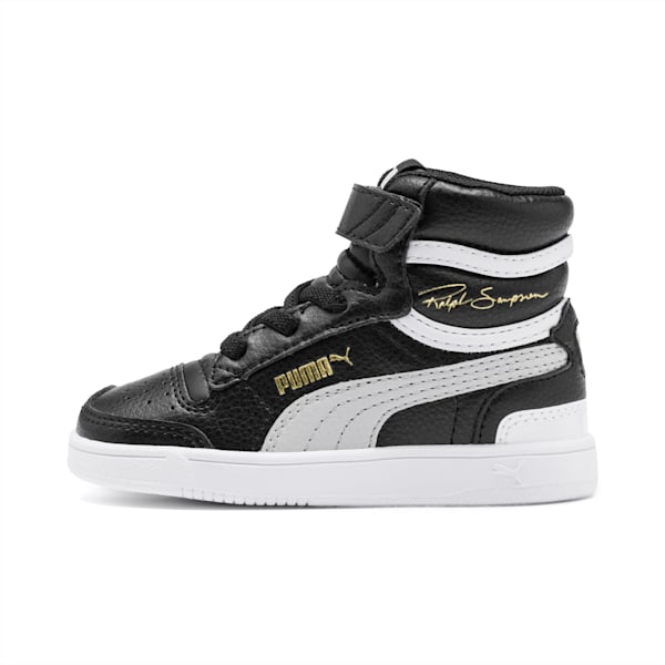 Ralph Sampson Mid Toddler Shoes, Puma Black-Gray Violet-Puma White, extralarge