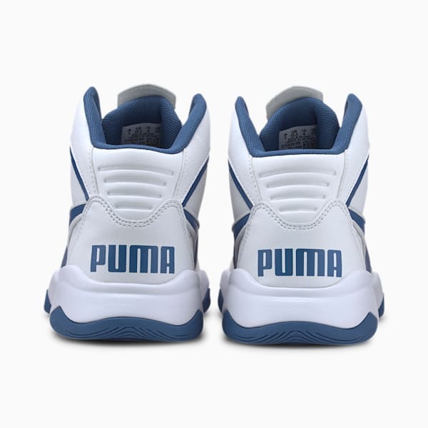 PUMA Rebound Playoff SL Sneakers JR, Puma White-Bright Cobalt, extralarge