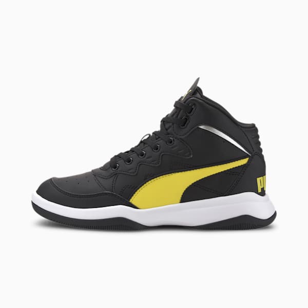 Puma rebound playoff suede sneakers hotsell