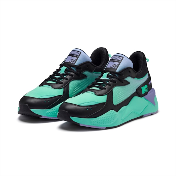 RS-X Tracks MTV Gradient Gloom Sneakers, Puma Black-Sweet Lavender, extralarge