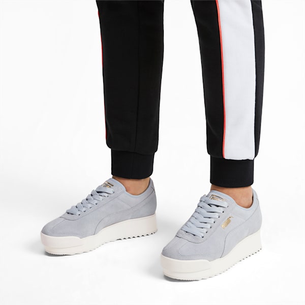 Roma Amor Suede Women's Sneakers, Heather-Puma Team Gold, extralarge