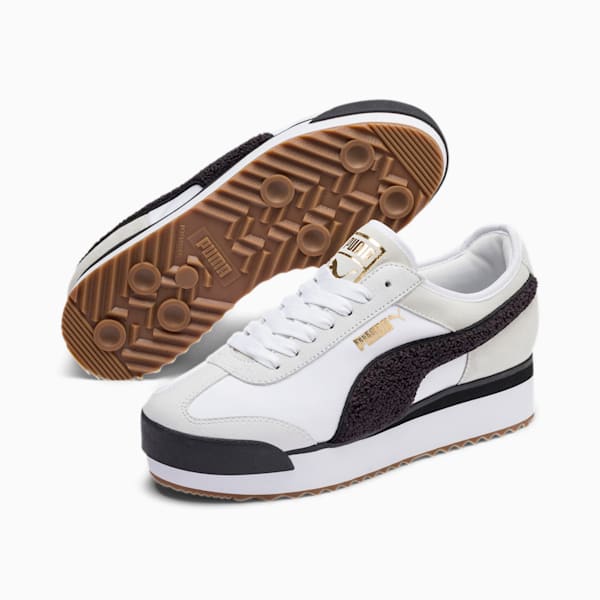 Roma Amor Heritage Women's Sneakers, Puma White-Puma Black, extralarge