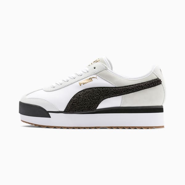 Roma Amor Heritage Women's Sneakers, Puma White-Puma Black, extralarge