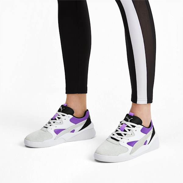 Aeon Heritage Perf Women's Sneakers, Puma White-Purple Glimmer, extralarge