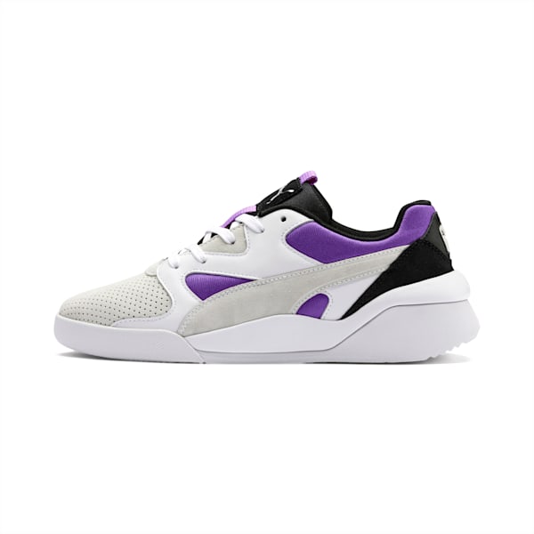 Aeon Heritage Perf Women's Sneakers, Puma White-Purple Glimmer, extralarge