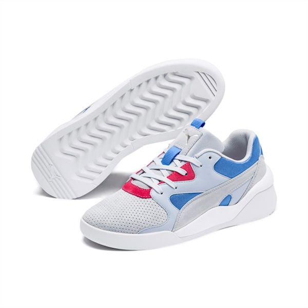 Aeon Heritage Perf Women's Sneakers, Heather-Blue Glimmer, extralarge