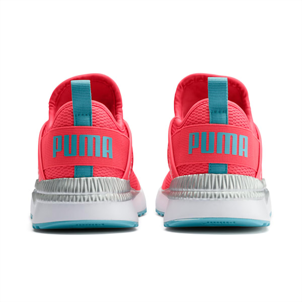 Pacer Next Cage Metallic Sneakers JR, Calypso Coral-Milky Blue-Puma White, extralarge