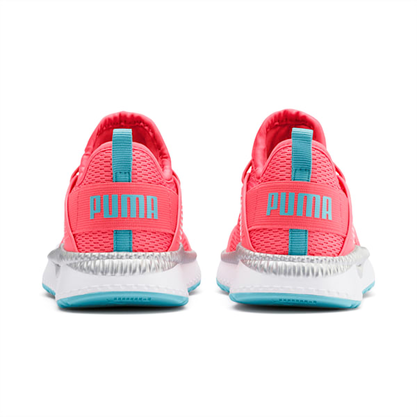 Pacer Next Cage Metallic Little Kids' Shoes, Calypso Coral-Milky Blue-Puma White, extralarge