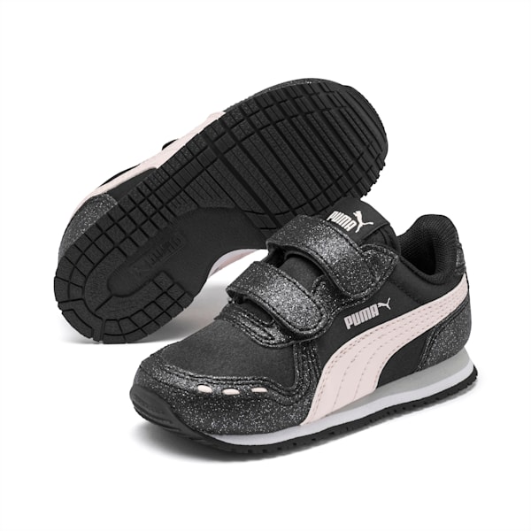 Cabana Racer Glitz AC Shoes INF, Puma Black-Rosewater-Puma White, extralarge