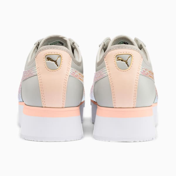 Roma Amor Metallic Women’s Sneakers, Glacier Gray-Puma Silver, extralarge
