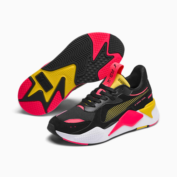 RS-X Reinvent Women's Sneakers, Puma Black-Sulphur, extralarge