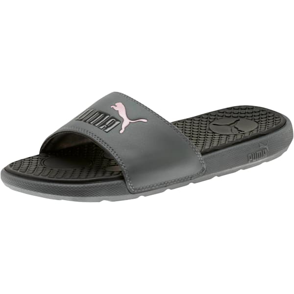 Cool Cat Women’s Slides, CASTLEROCK-Puma Black, extralarge