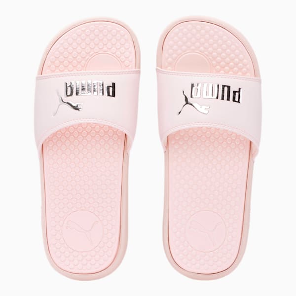 Cool Cat Women’s Slides, Rosewater-Puma Silver, extralarge