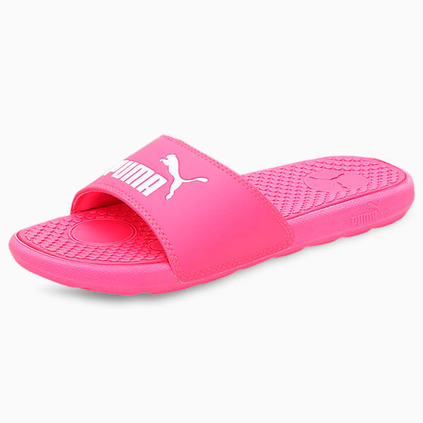 Cool Cat Women’s Slides, KNOCKOUT PINK-Puma White, extralarge-IND