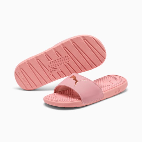 Cool Cat Sport Women's Slides, Bridal Rose-Rose Gold, extralarge