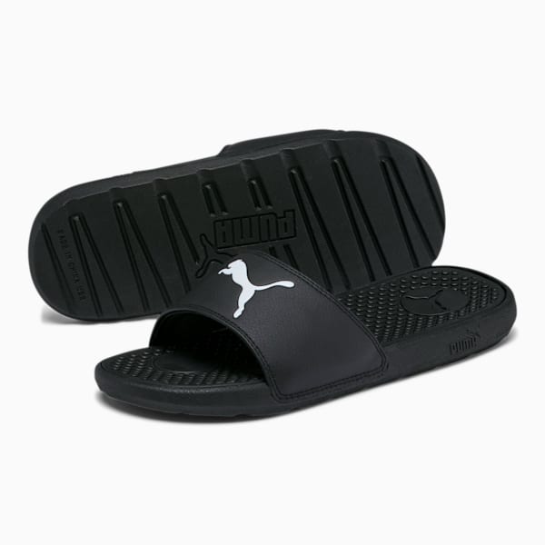 Cool Cat Sport Women's Slides, Puma Black-Puma White