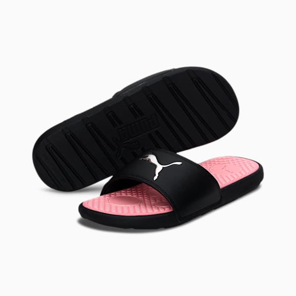 Sandalias Cool Cat Sport para mujer, Puma Black-Peony-Puma Silver