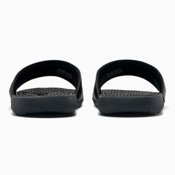 Cool Cat Sport Glitter Women's Slides, Puma Black-Puma Silver, extralarge