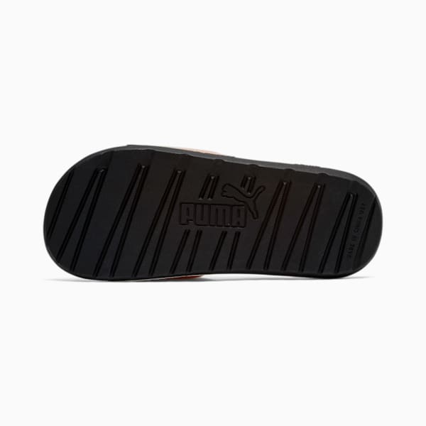 Cool Cat Opalescent Women's Slides, Puma Black-Rose Gold, extralarge