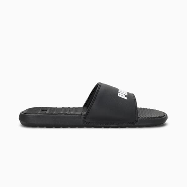 Cool Cat Unisex Slides, Puma Black-Puma White, extralarge-IND