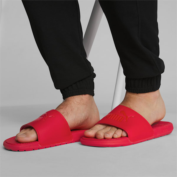 Cool Cat Men's Slides, High Risk Red-High Risk Red, extralarge