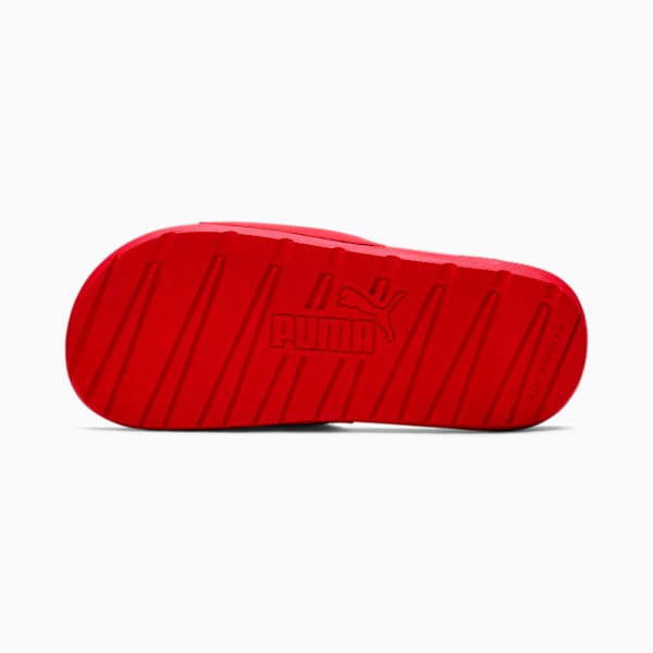 Cool Cat Kids' Slides Big Kids, High Risk Red-Puma Black, extralarge