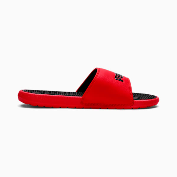 Cool Cat Kids' Slides Big Kids, High Risk Red-Puma Black, extralarge