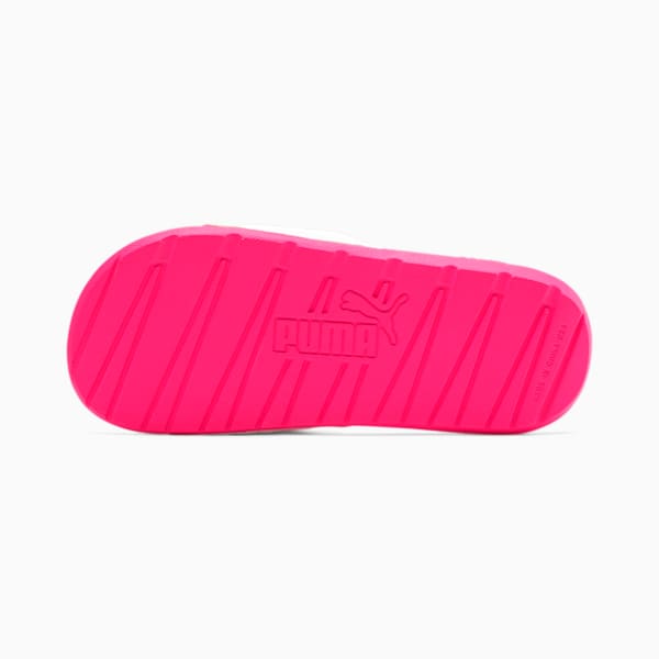 Cool Cat Kids' Slides Big Kids, KNOCKOUT PINK-Puma White-Puma Black, extralarge