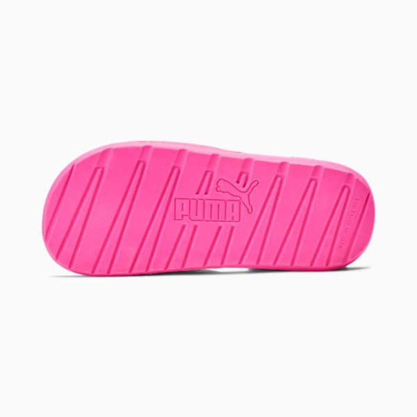 Cool Cat Kids' Slides Big Kids, KNOCKOUT PINK-Puma White, extralarge