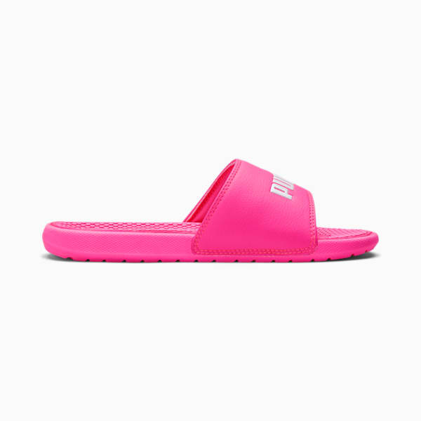 Cool Cat Kids' Slides Big Kids, KNOCKOUT PINK-Puma White, extralarge