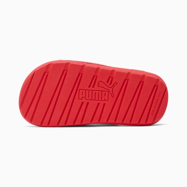 Cool Cat Little Kids' Slides, High Risk Red-Puma Black, extralarge