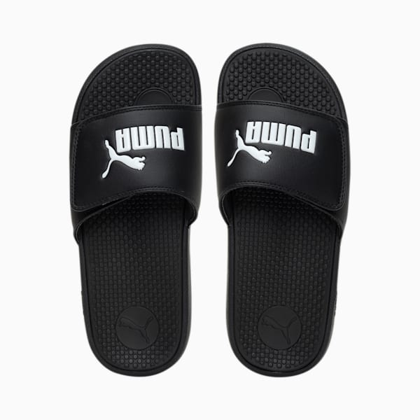 Cool Cat V Kids Slides, Puma Black-Puma White, extralarge-IND