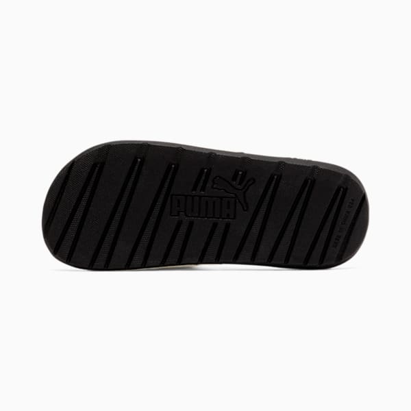 Cool Cat V Kids' Slides Big Kids, Puma Black-Puma White, extralarge