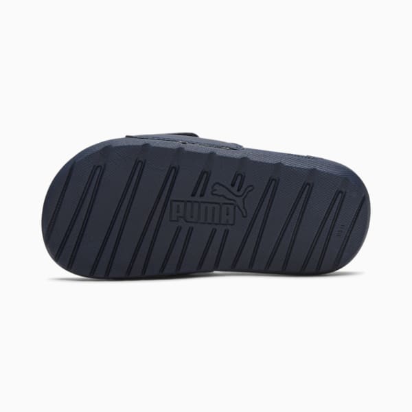 Cool Cat V Little Kids' Slides, Peacoat-Puma White, extralarge
